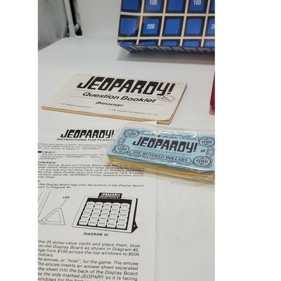 Jeopardy Board Game Pressman 1986, 2nd Edition, Vintage 100% COMPLETE - Picture 5 of 9